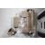 Luna Fabric/PU Storage Sleeper Modular Sectional Sofa, Configuration D