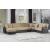 Luna Fabric/PU Storage Sleeper Modular Customizable Sectional Sofa