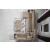 Luna Fabric/PU Storage Sleeper Modular Sectional Sofa, Configuration C