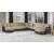 Luna Fabric/PU Storage Sleeper Modular Customizable Sectional Sofa