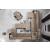 Luna Fabric/PU Storage Sleeper Modular Sectional Sofa, Configuration A