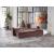 Vision Reversible Sleeper Chenille Fabric L-Shaped Sectional Sofa