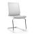 Eva Visitor Chair w/White Plastic Body & Chromed Steel Base