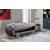 Duru Fabric/PU Storage Sleeper Sofabed