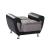 Duru Fabric/PU Storage Sleeper Armchair