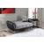 Duru Fabric/PU Storage Sleeper Loveseat