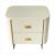 Timeless 2-Drawer Vinyl Upholstered Storage End Table