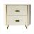Timeless 2-Drawer Vinyl Upholstered Storage End Table