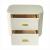 Timeless 2-Drawer Vinyl Upholstered Storage End Table