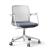 Wind Low Back Swivel Office Armchair w/Hard Plastic Armrest Pads & Castors
