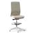 Wind High Mesh Back Armless Fabric Swivel Chair w/Fixed Base & Footring