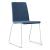 Moon Stackable Conference Chair w/Chrome-Plated Wire Steel Frame