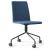 Moon Visitor Chair w/Swivel Powder-coated Wire Steel Base & Castors