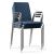 Moon 3pc Stackable Conference Chairs w/Integrated Armrests & Chromed Steel 4-Leg Frame