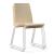 Moon Moon 3pc Wood Conference Chairs w/Shell in Wood & Chrome-Plated Wire Steel Frame