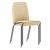 Moon Set of Conference Chairs w/Shell in Wood & Powder-Coated Steel 4-Leg Frame