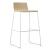 Moon High Chair w/Chrome - Plated Wire Steel Frame, Stackability 3 Units