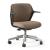 OFY Low-Back Task Office Chair w/Non-Adjustable Armrests, Black Frame