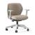OFY Low-Back Task Office Chair w/1D Adjustable Armrests, Grey Frame