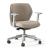 OFY Low-Back Task Office Chair w/3D Adjustable Armrests, Grey Frame