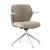 Ofy Office Visitor Swivel Chair w/Non-Adjustable Armrests, Grey Frame