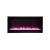 Wall mount B Built-in Electric Fireplace with Glass & Black Steel Surround