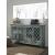 Mirimyn 4-Door Accent Cabinet | Antique Teal Vintage Storage