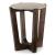 Tanidore Round End Table with Marble Top Warm Brown
