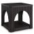 Yellink Wood Veneer Square End Table