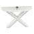 SM X Base Half Moon Mirrored Console Table
