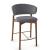 Oleandro Fabric/Wood Customizable Counter Stool