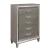 Tamsin Leatherette Storage Platform Bedroom Set with LED Lighting