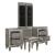 Tamsin Leatherette Storage Platform Bedroom Set with LED Lighting