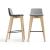 Twist & Sit Office High Stool w/Wood Base, Fabric 1