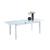 Tara Pop-up Extension Glass Dining Table
