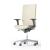 Aura Task Chair w/Height Adjustable Backrest, Synchro Mechanism, Anti-Shock System, Polished Aluminium