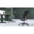 Eva.II Executive Chair w/Lumbar Support & Soft PU Headrest, Black Plastic Chair Body, Synchro Mechanism (Plastic Base w/Fibreglass)