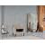 Theo Fabric Accent Armchair w/Storage Ottoman