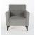 Theo Fabric Accent Armchair w/Storage Ottoman