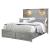 Tiffany MDF/Wood Panel Storage Bed w/2 Lamps, King Size