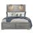 Tiffany MDF/Wood Panel Storage Bed w/2 Lamps, Full Size