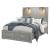 Tiffany MDF/Wood Panel Storage Bed w/2 Lamps, Queen Size