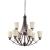 Wright 9-Light Chandelier, Configuration 2