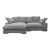 Plunge Polyester Reversible Sectional