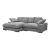 Plunge Polyester Reversible Sectional
