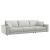 Toledo Fabric Modular Sofa w/Track Arms & Back Roller Support