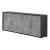 Travertine Premium Wood Veneer 4-Door Buffet