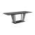 Travertine Wood Veneer/Leatherette Extendable Dining Set