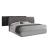 Tribeca Premium Upholstered Glossy Platform Queen Size Bed