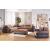 Moon Fabric/PU L-Shaped Sectional Sofa